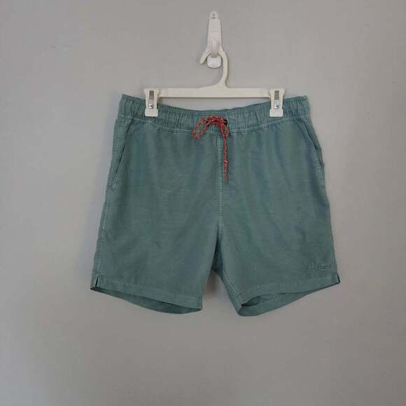 Faherty Other - Faherty Brand Men's Green Waist Drawstring Beach Shorts Size M